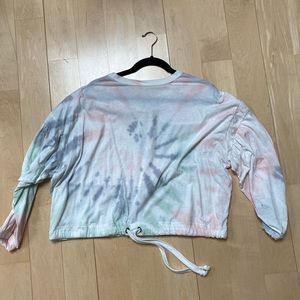Cropped tie dye long sleeve